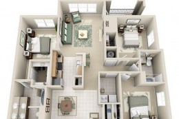 Kinh nghiệm thiết kế nội thất chung cư 120m2 3 phòng ngủ tiết kiệm chi phí 