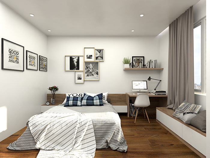 Nếu bạn đang tìm kiếm ý tưởng thiết kế phòng ngủ 20m2 hiện đại cho căn hộ của mình, thì hãy xem hình ảnh này. Với việc sử dụng màu sắc tinh tế, nội thất đơn giản và tiện lợi, không gian phòng ngủ trông rất thoải mái và tiện nghi. Đảm bảo sẽ làm bạn hài lòng và cảm thấy thích thú khi trang trí lại căn phòng ngủ của mình.