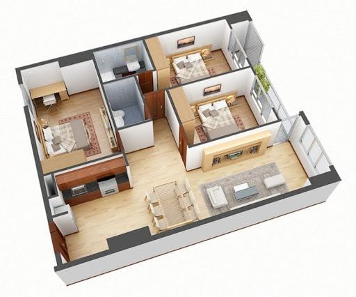 Kinh nghiệm thiết kế nội thất chung cư 120m2 3 phòng ngủ tiết kiệm ...